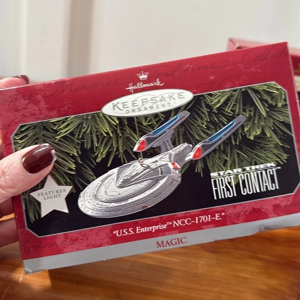 Vintage Hallmark Keepsake Ornaments Star Trek NEW Ornaments Set of 3